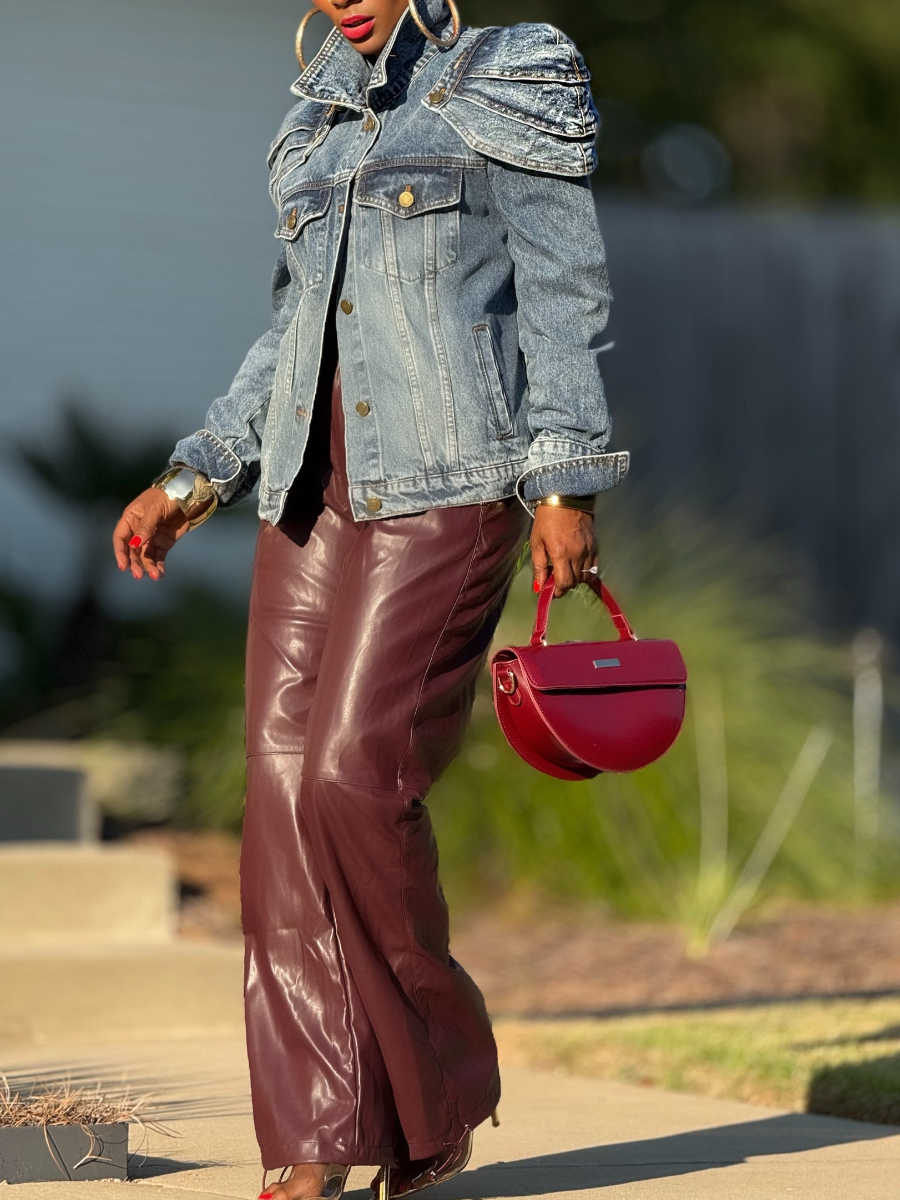 Shell Shoulder Denim Jacket