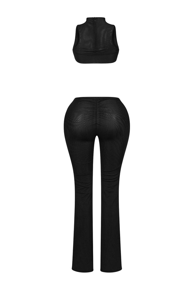 Mesh Wired Bustier Top & Pants SET