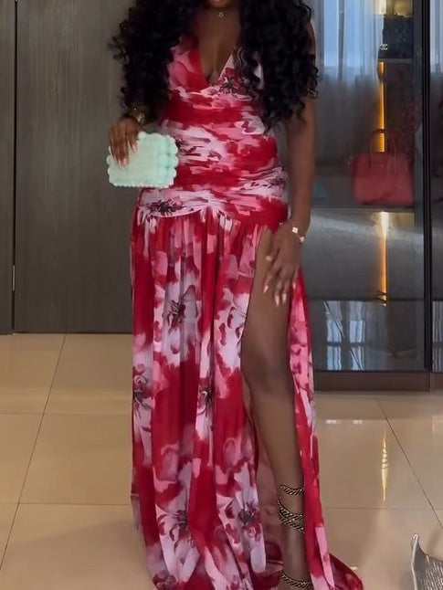 Floral Mesh Dress