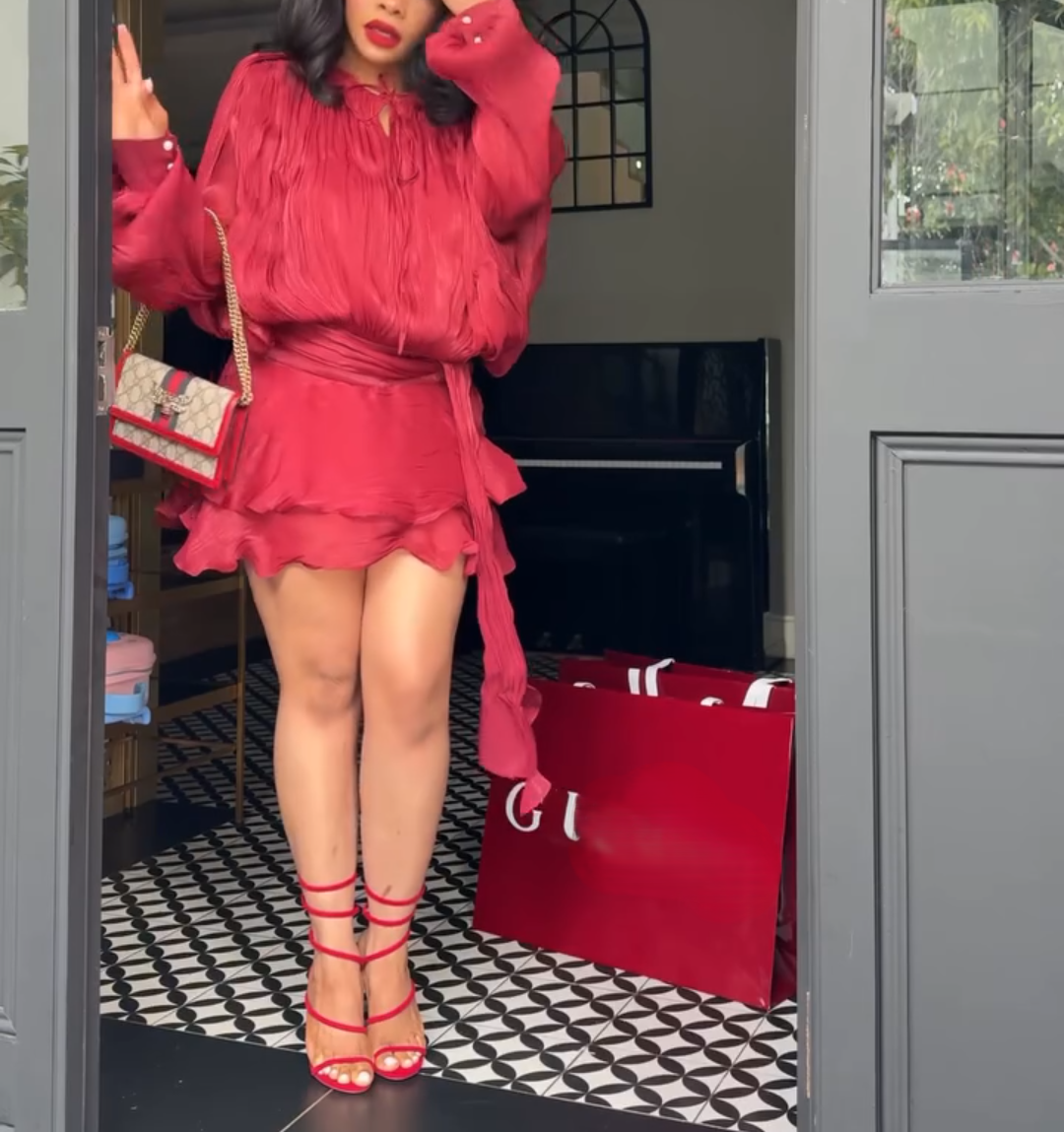 Long Sleeve Lace Up Ribon Mini Dress