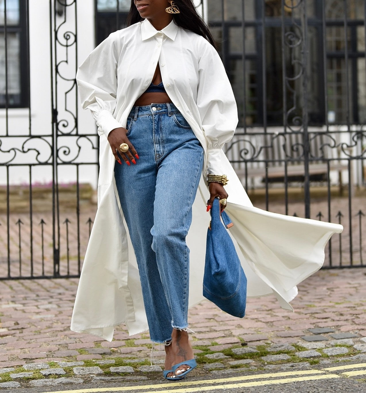 Maxi Flared Shirt Dress