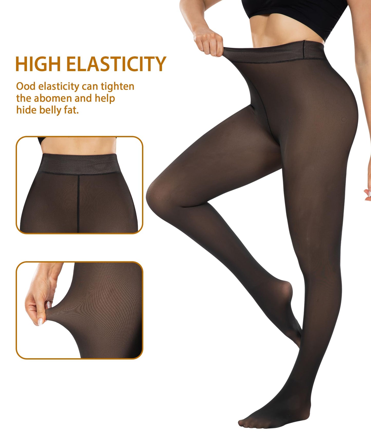 Women's Fleece Lined Tights(✔️3 packs)