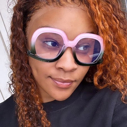 Fashionable Gradient Decorative Glasses