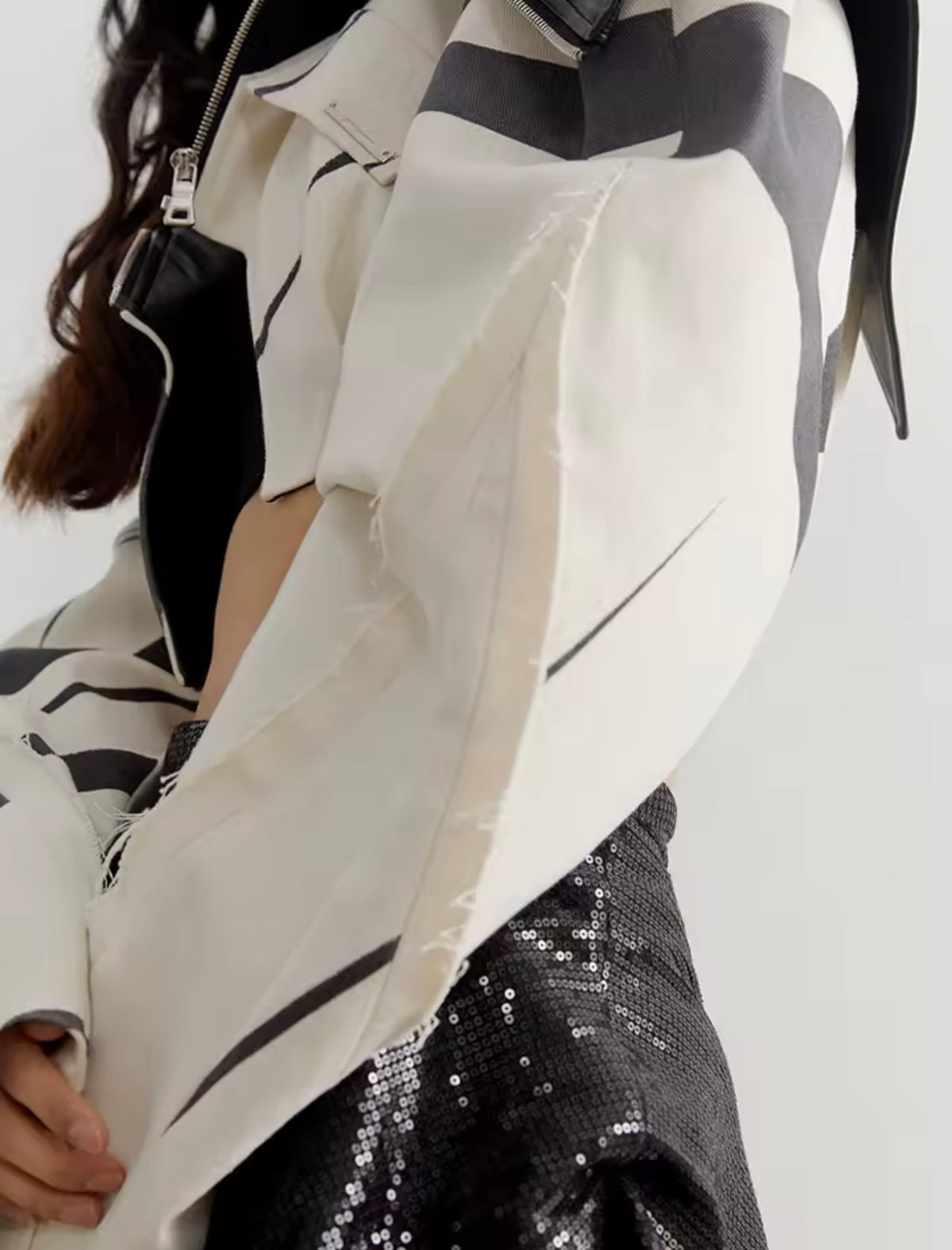 Cropped Moto Jacket