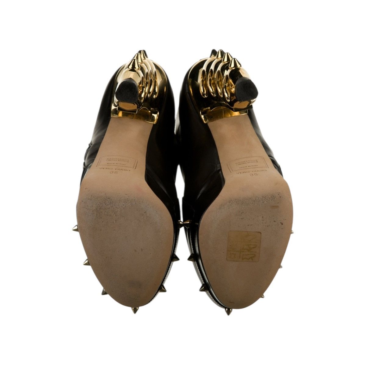 Runway Brass Knuckle Bootie Heel