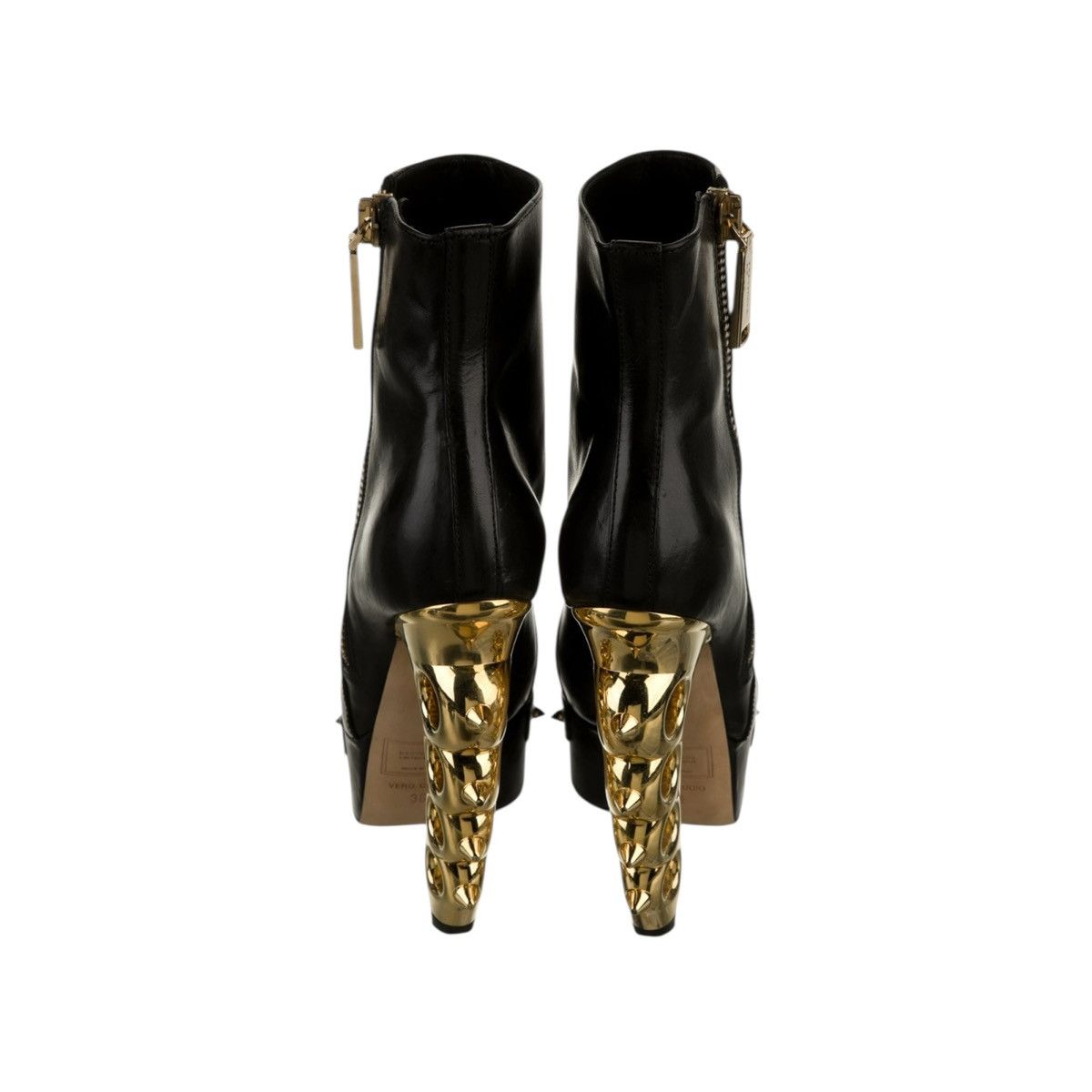 Runway Brass Knuckle Bootie Heel