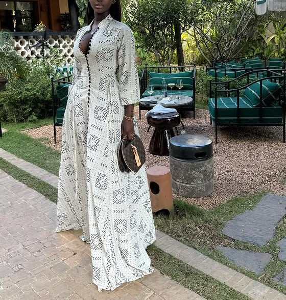 Loose Cutout Maxi Dress