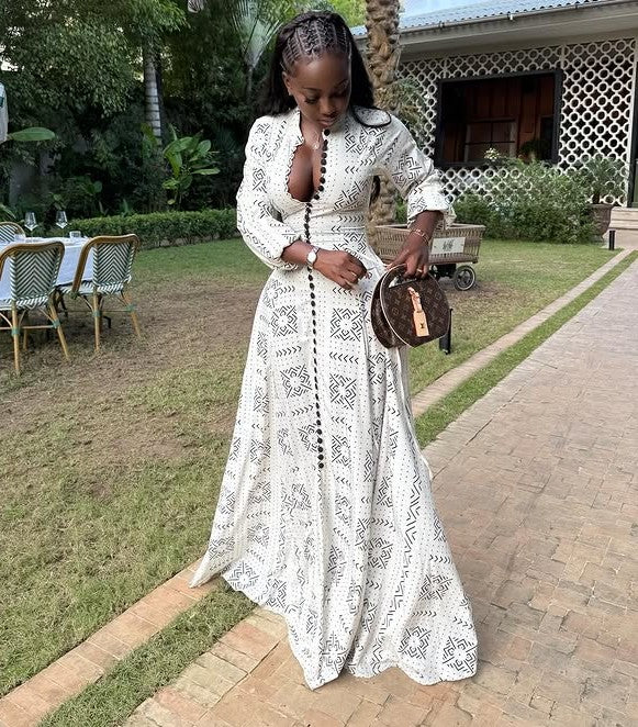 Loose Cutout Maxi Dress