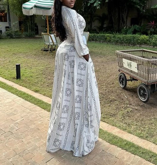 Loose Cutout Maxi Dress