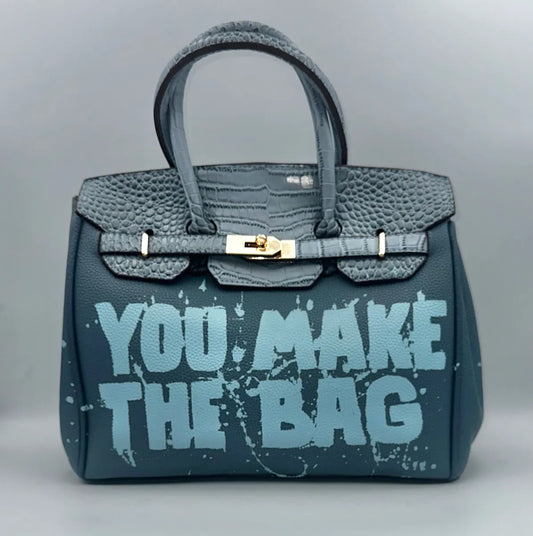 Fashionable Graffiti Leather Handbag