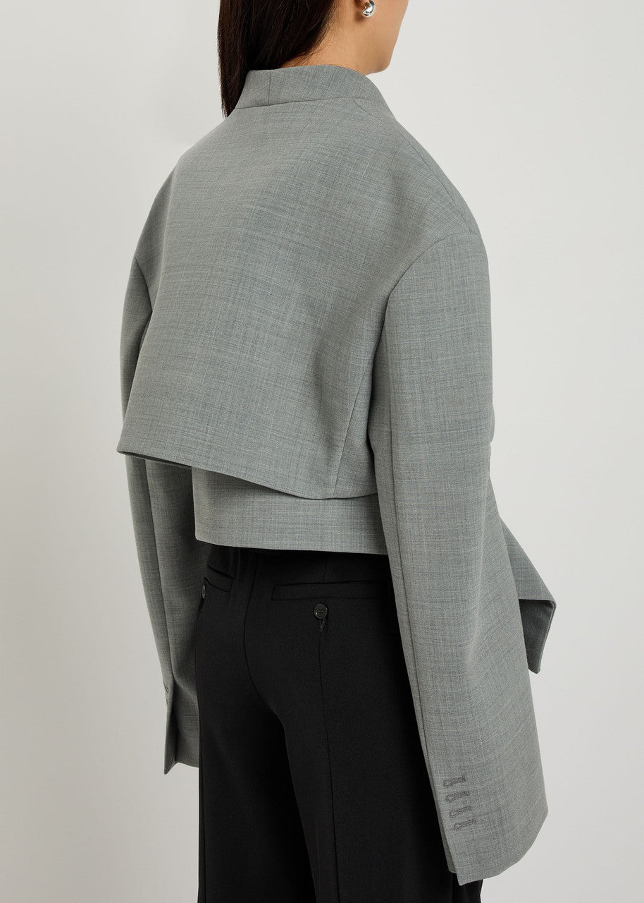Cut-Out Woven Jacket