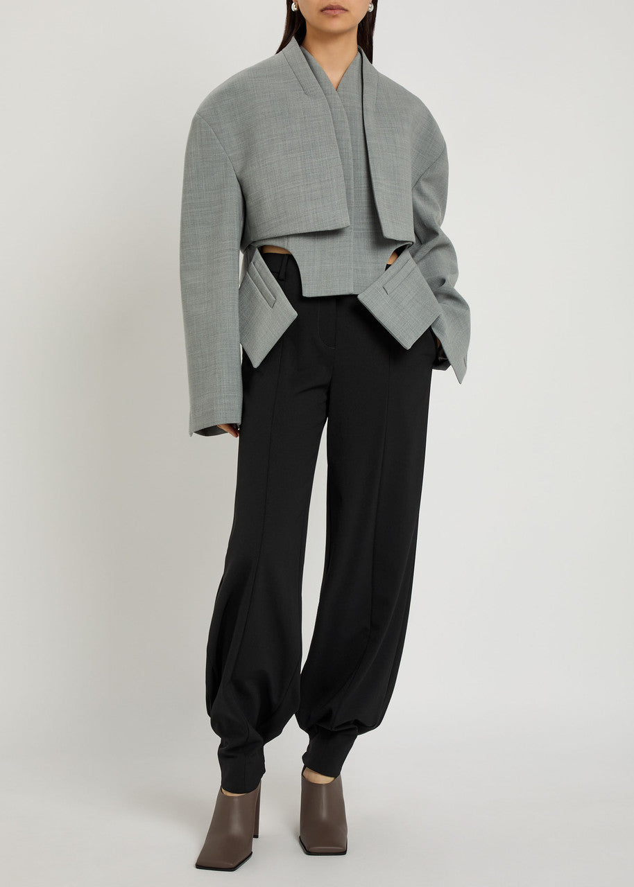 Cut-Out Woven Jacket