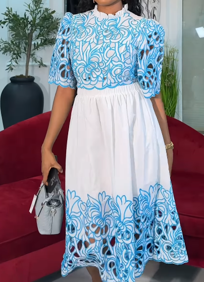 Demure Skirt 2pc Set For Event
