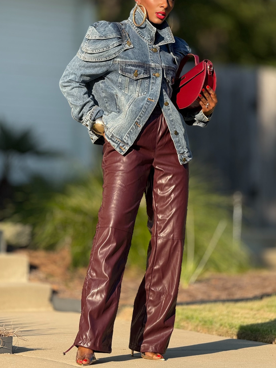 Shell Shoulder Denim Jacket