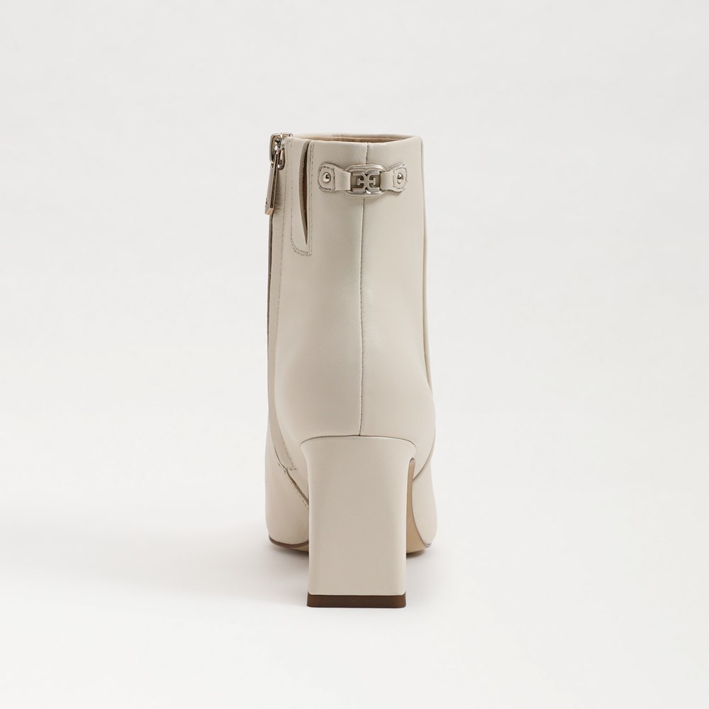Ivory Leather Boots