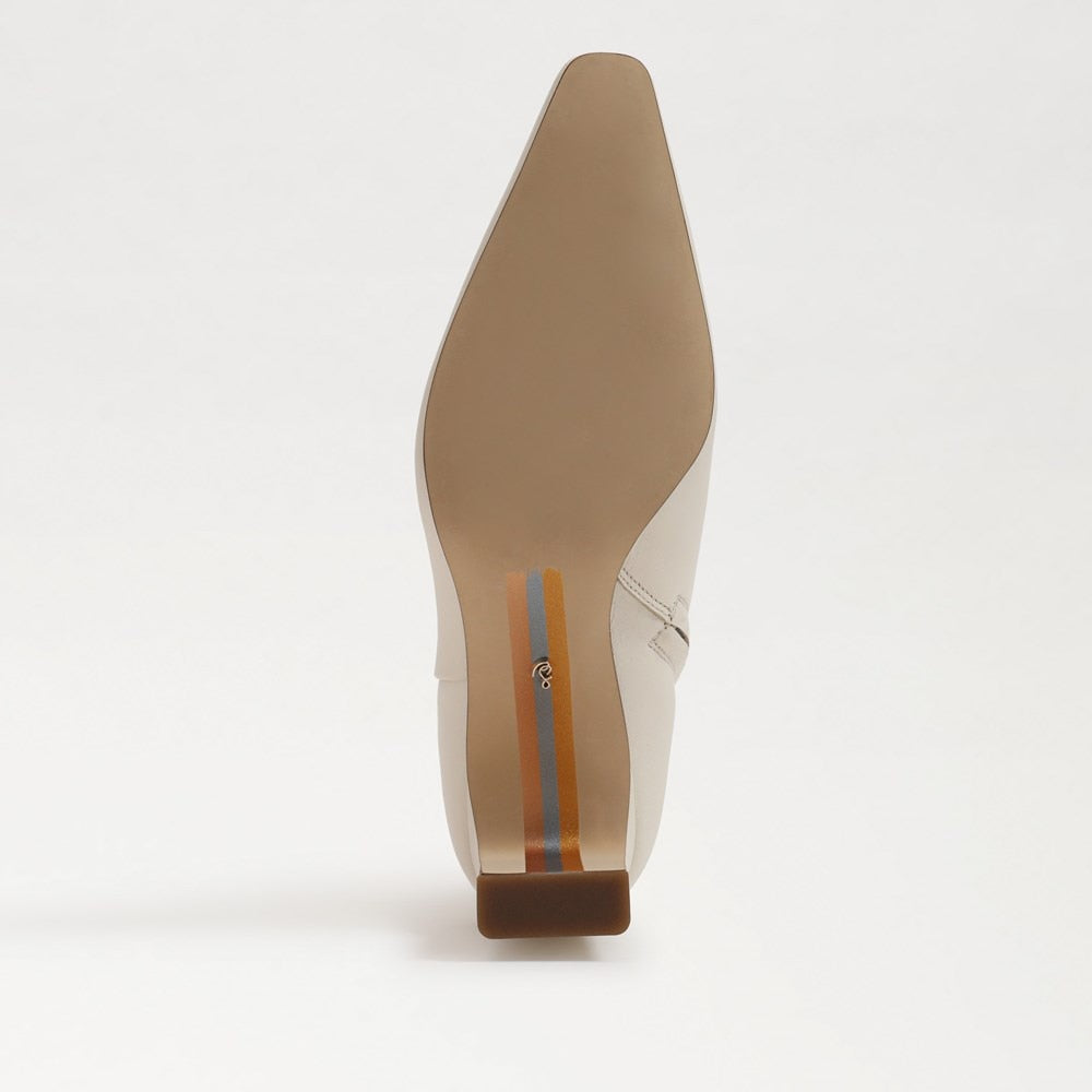 Ivory Leather Boots