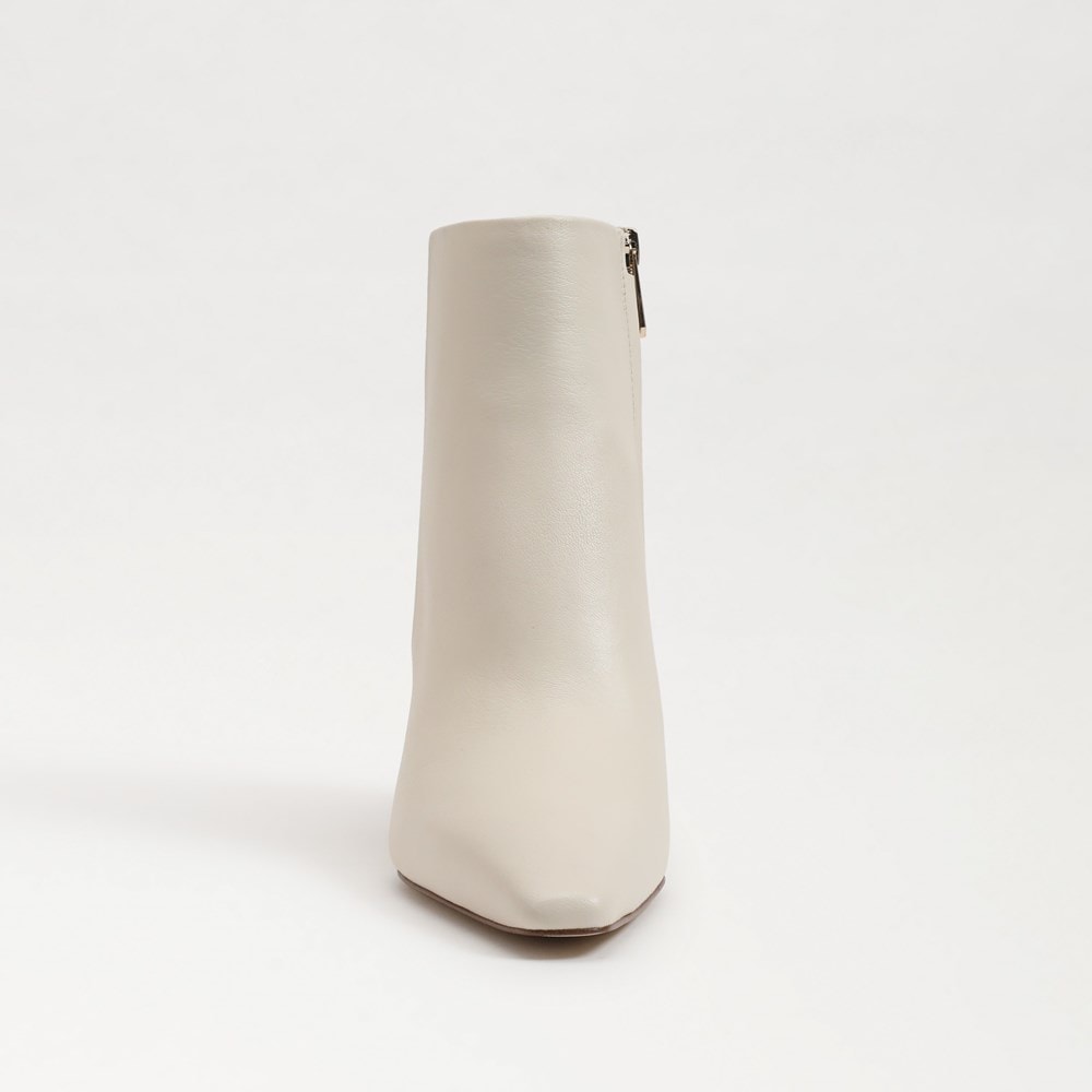 Ivory Leather Boots