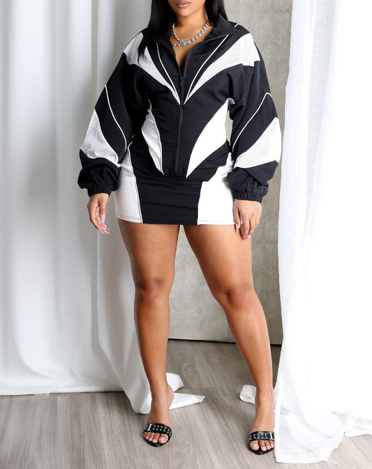 Cookie Nylon Windbreaker & Skirt SET