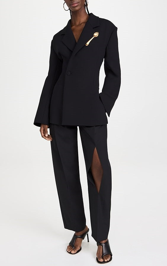 Back Cutout and Spoon Blazer