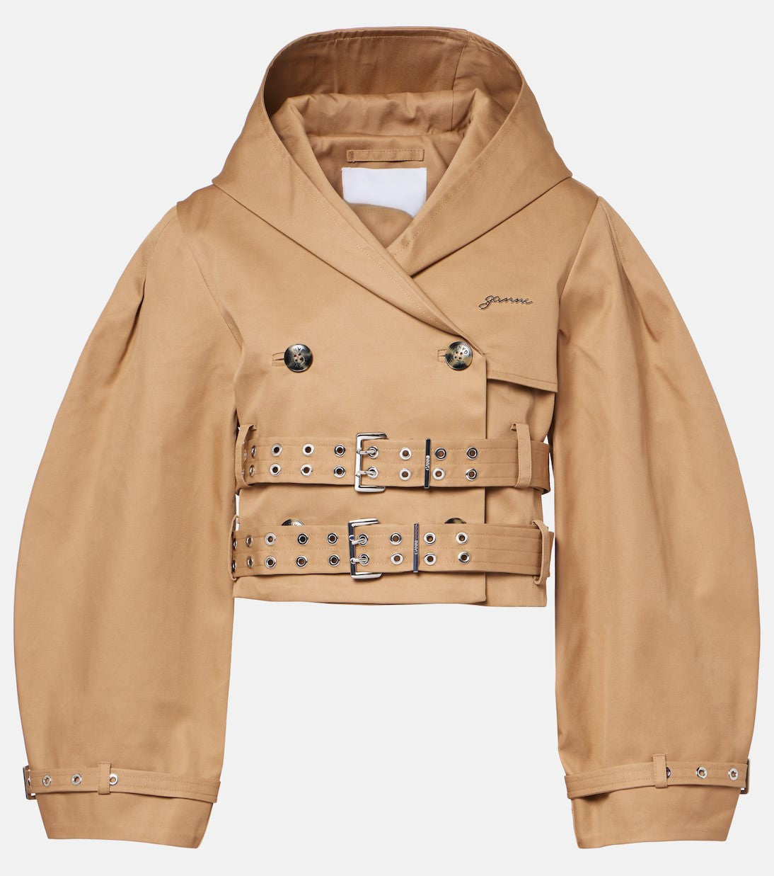 Double-breasted cotton jacket