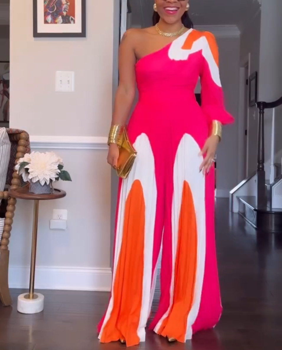 Rose One-shoulder Jumpsuit