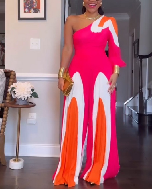 Rose One-shoulder Jumpsuit