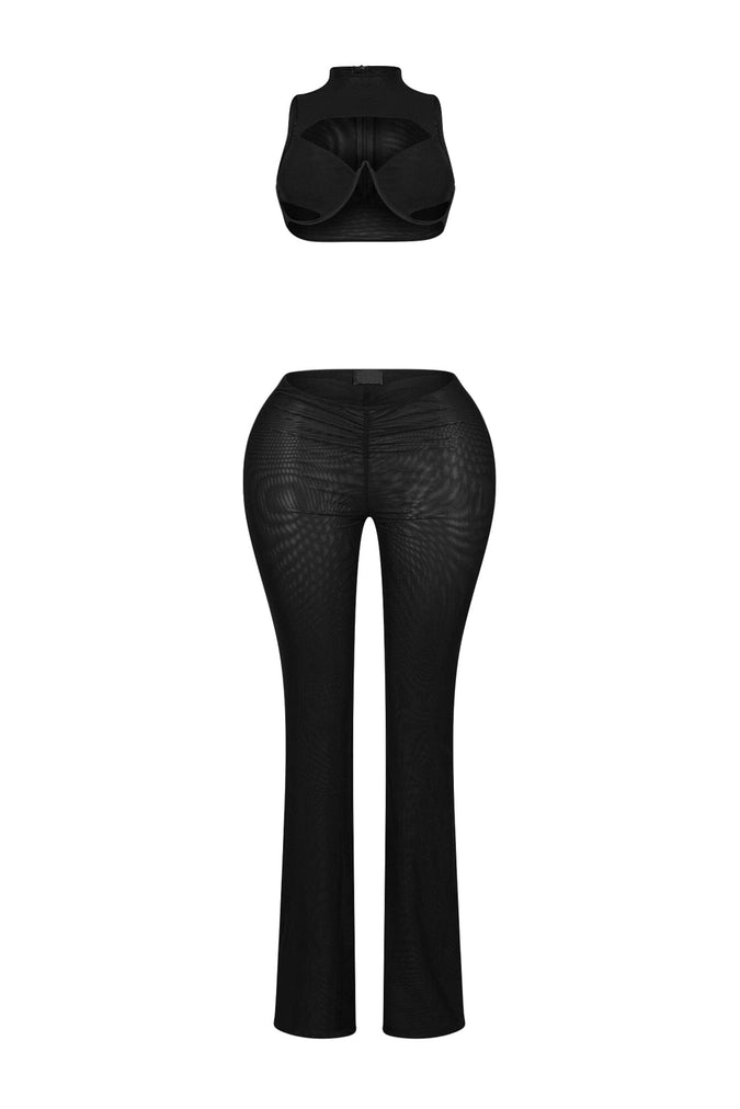 Mesh Wired Bustier Top & Pants SET