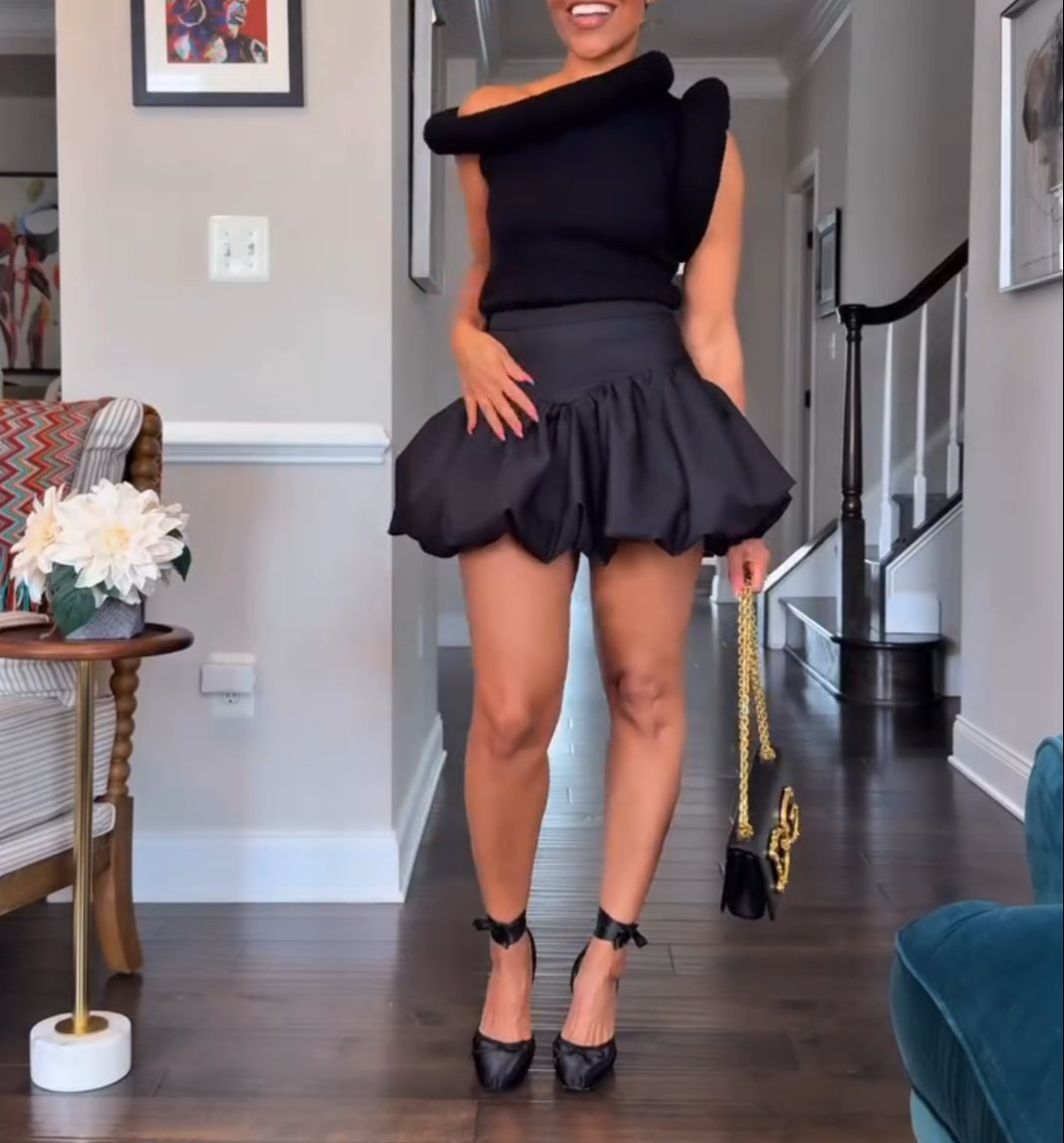 Knitted Fashion Off-shoulder Top
