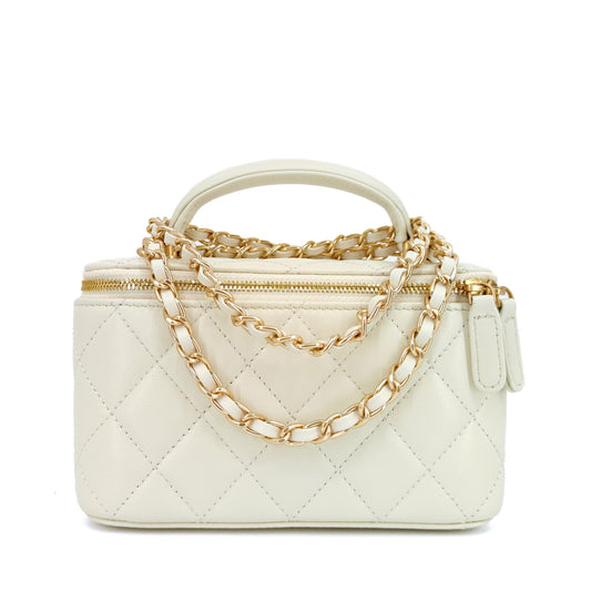 Women's Small Leather Crossbody Bag (✔️With Gold Chain)