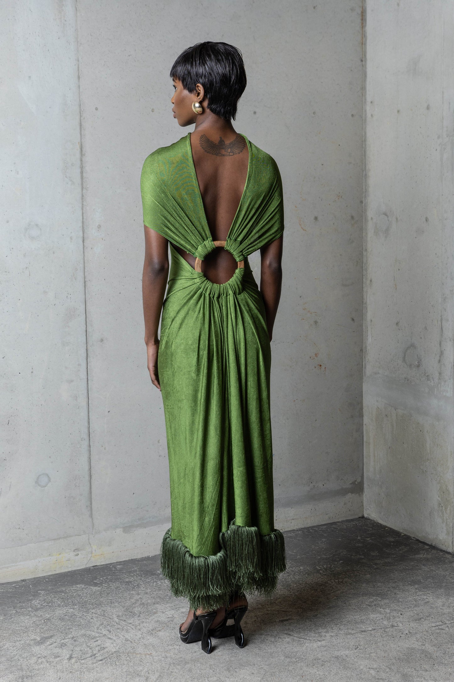 Elegant green dress