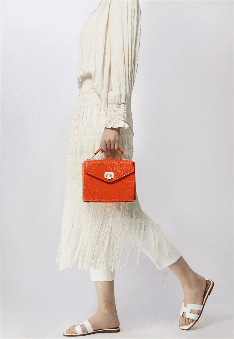 Women's small handbag, orange