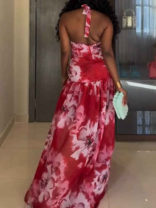 Floral Mesh Dress