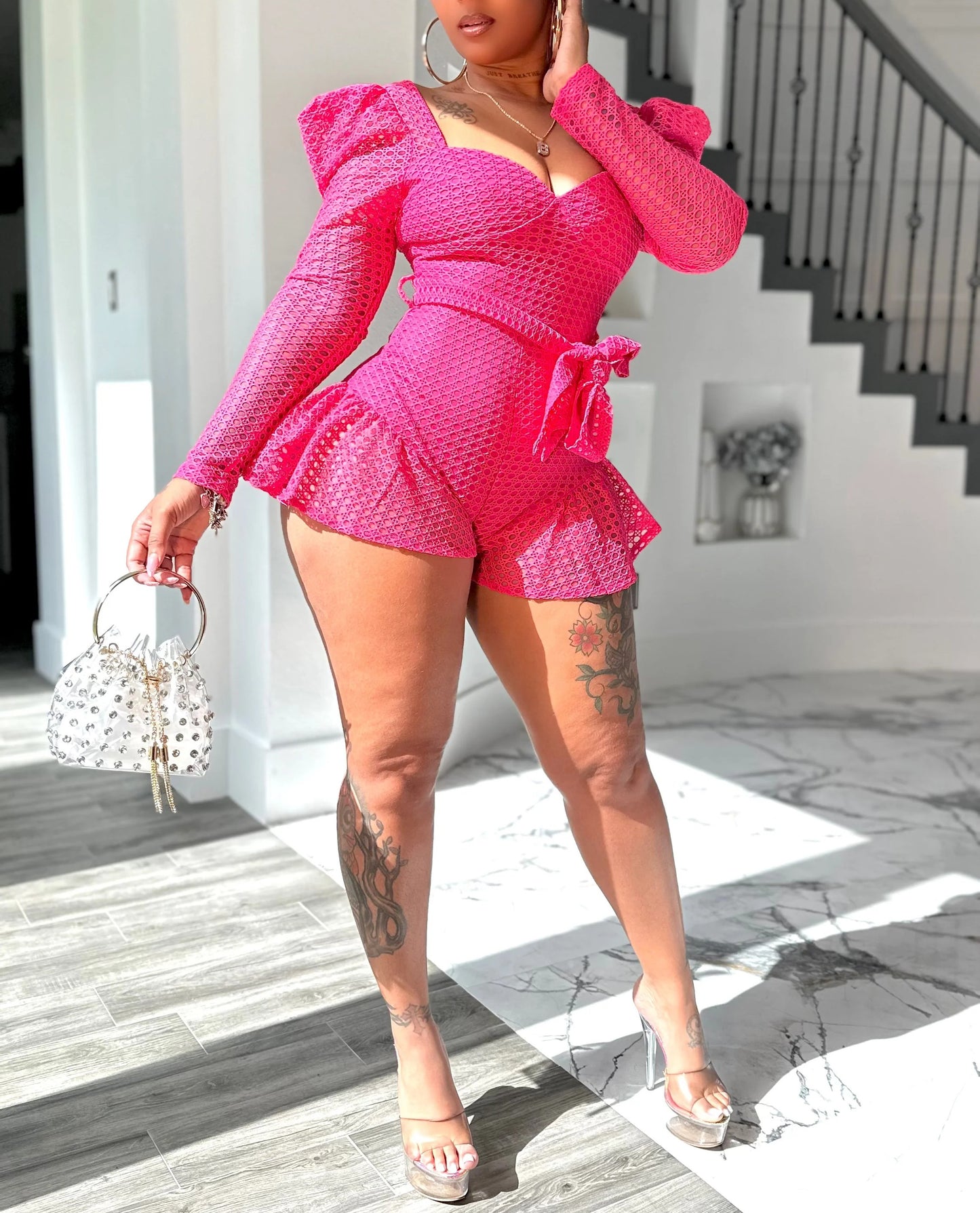 Sexy Pink Jumpsuit