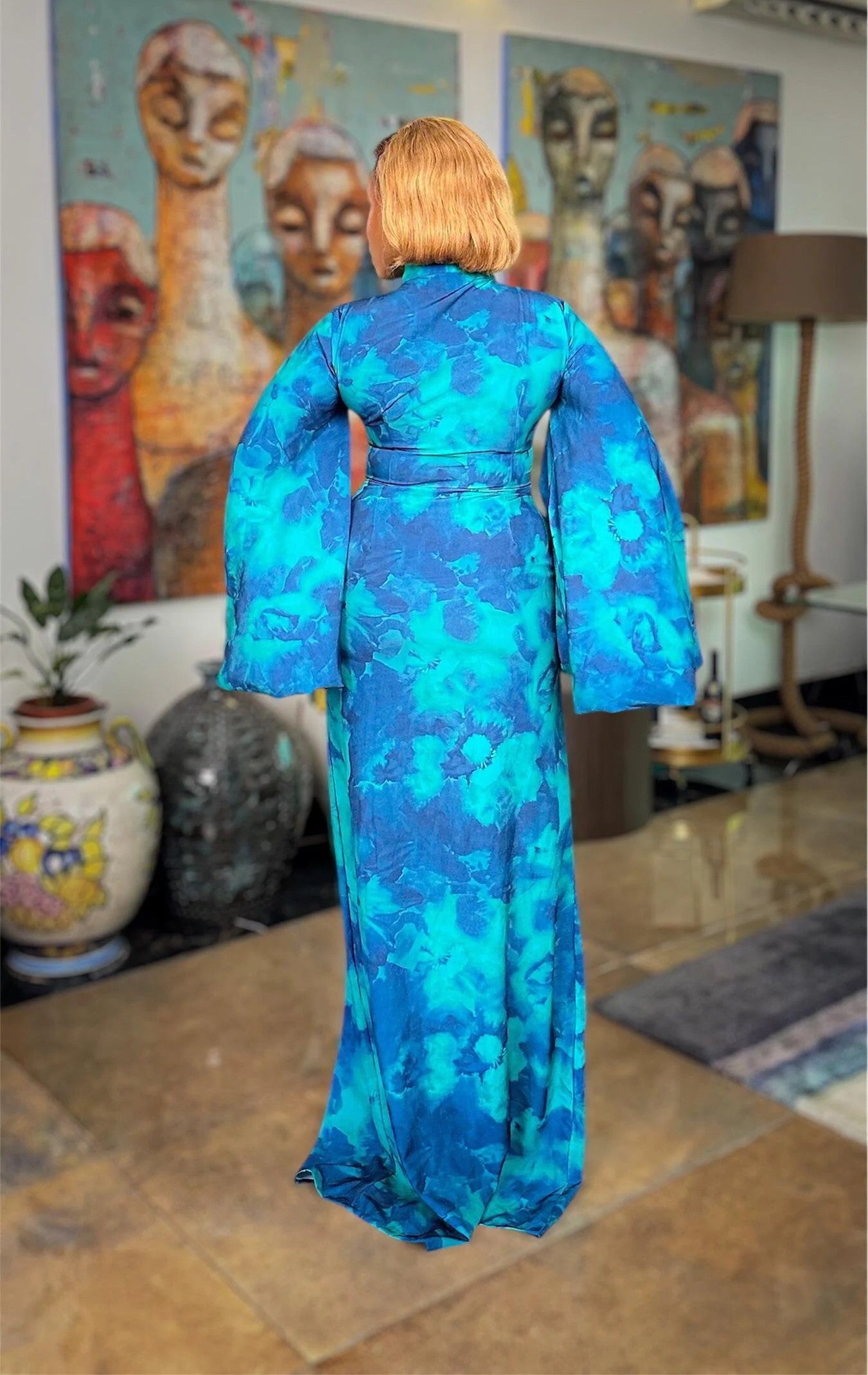 Hafsat Dress In Blue