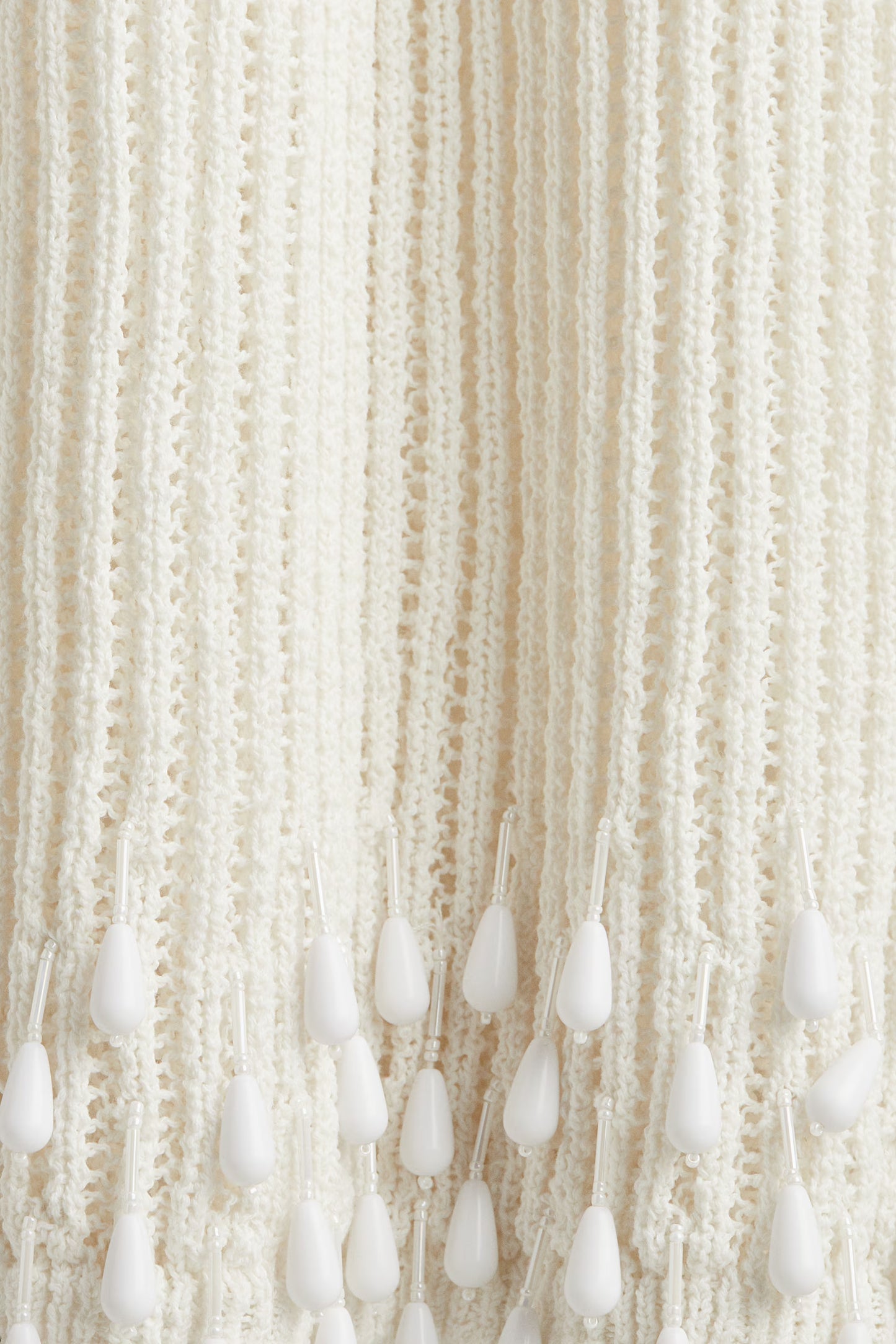 Bead-Embellished Knit Dress