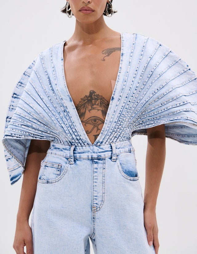 Born To Stand Out Denim Jumpsuit