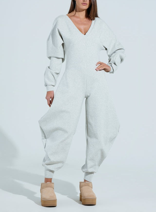 Comfy Cozy Sweatshirt Jumpsuit