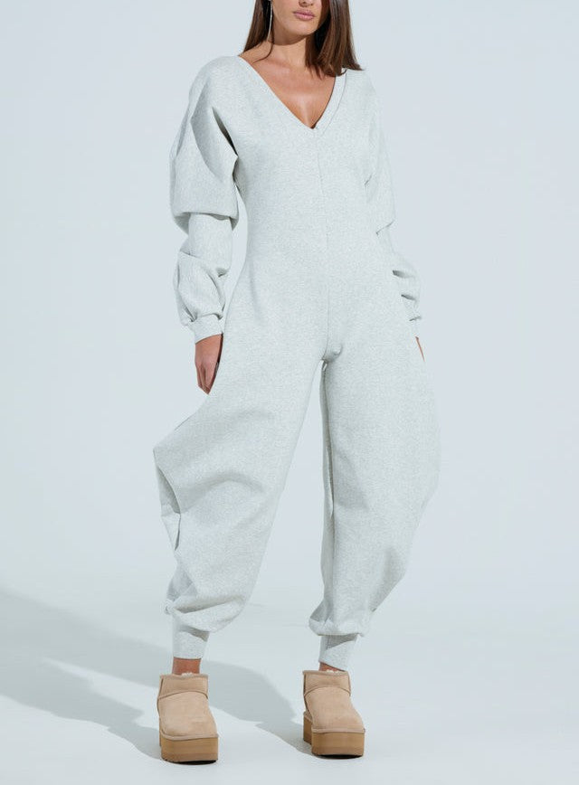 Comfy Cozy Sweatshirt Jumpsuit