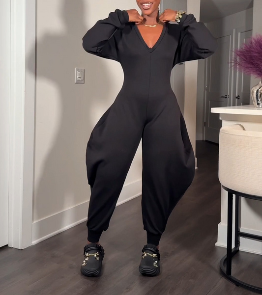 Comfy Cozy Sweatshirt Jumpsuit