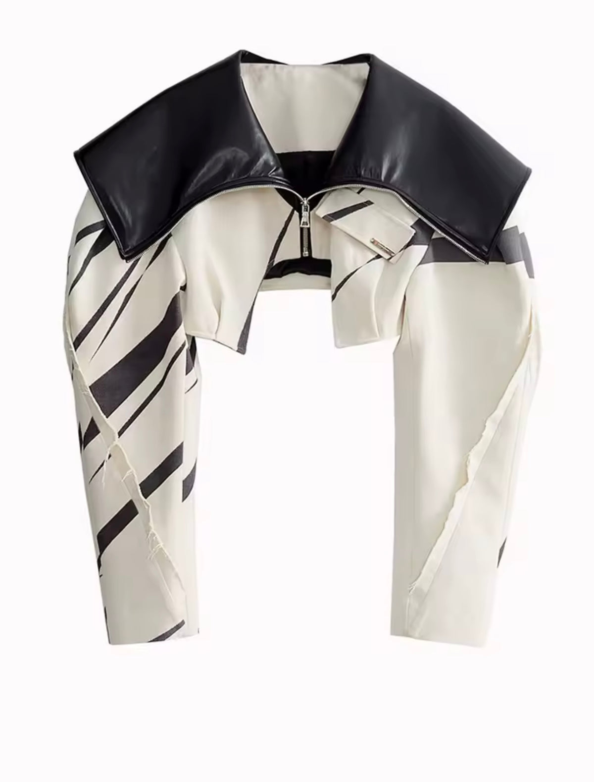 Cropped Moto Jacket