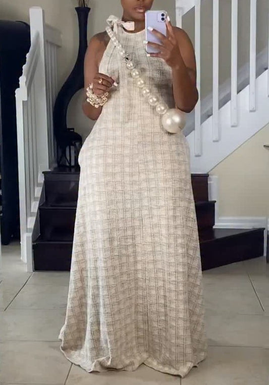 Tweed Maxi Dress