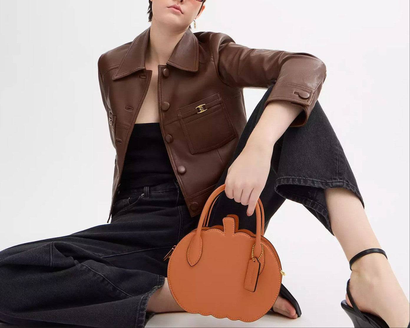 🎃Halloween Limited Edition —Pumpkin Bag In Leather