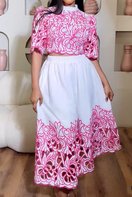 Demure Skirt 2pc Set For Event