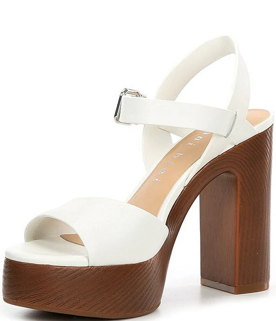 Renner Leather Block Heel Platform Sandals
