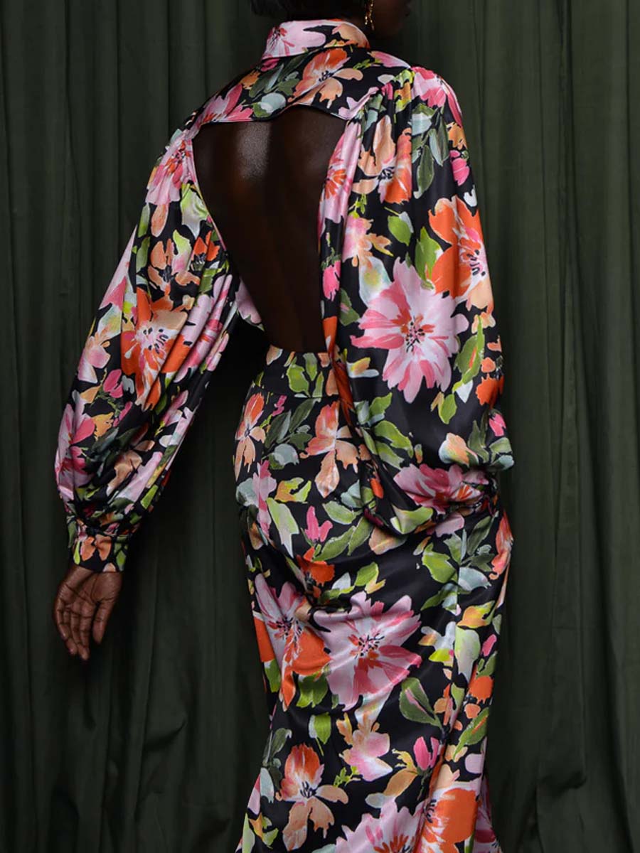 Open Back Printed Two Piece Sets