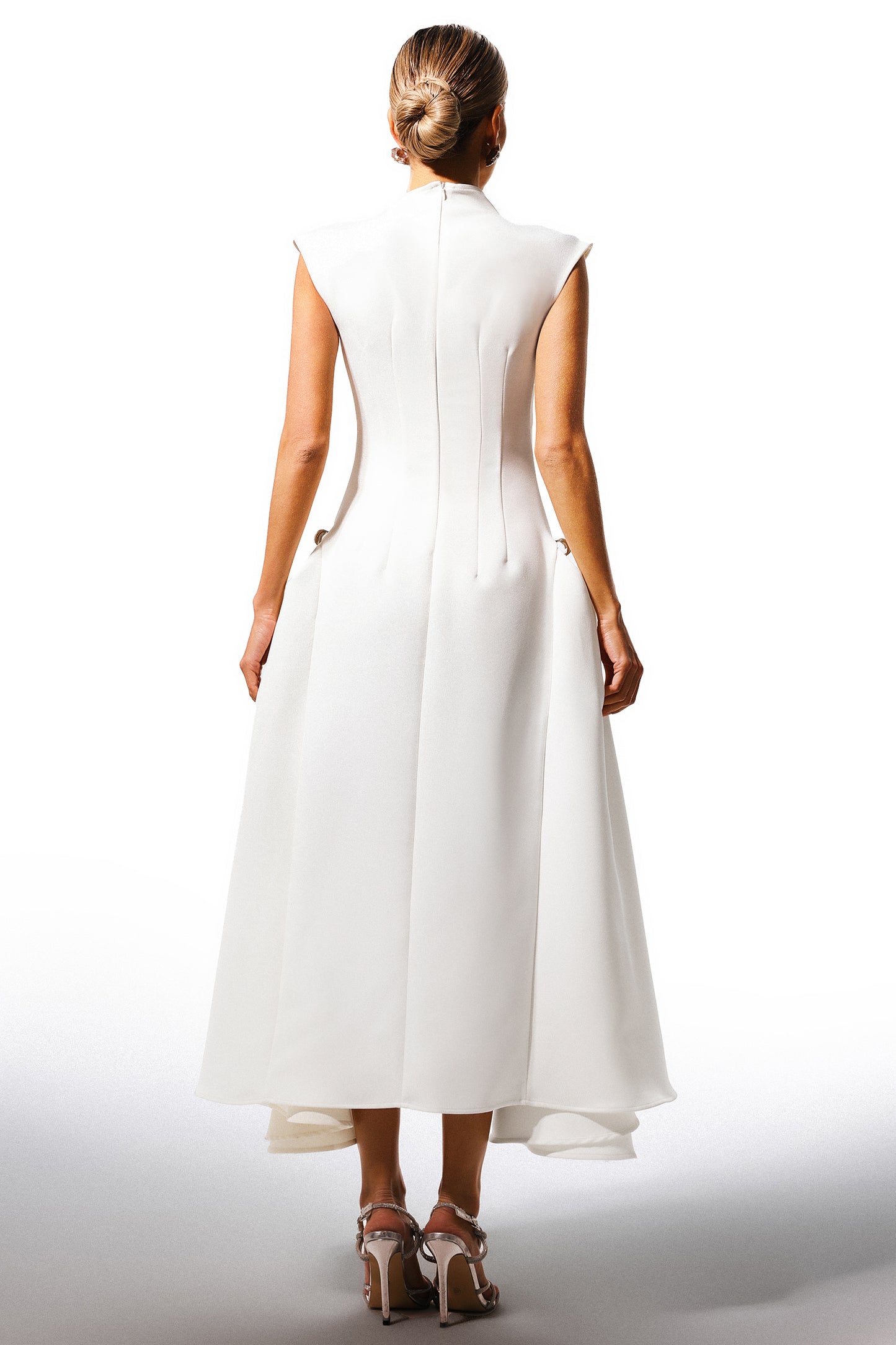 White Sleeveless Maxi Dress
