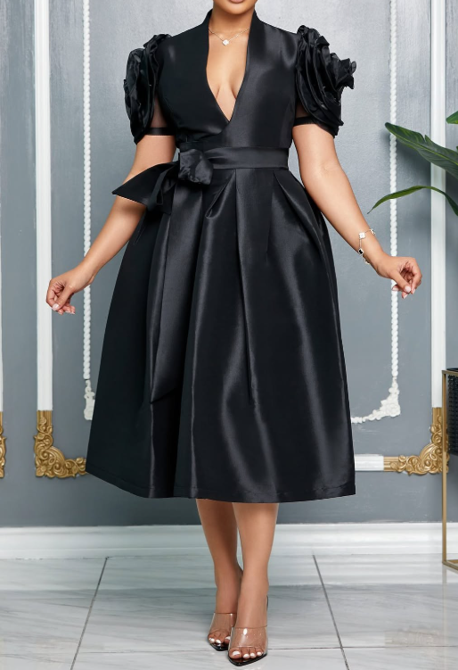 Demure A-line Gown