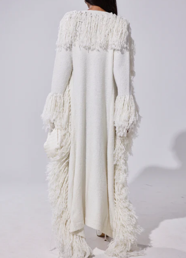 Fab Tassel Knit Cardigan Coat