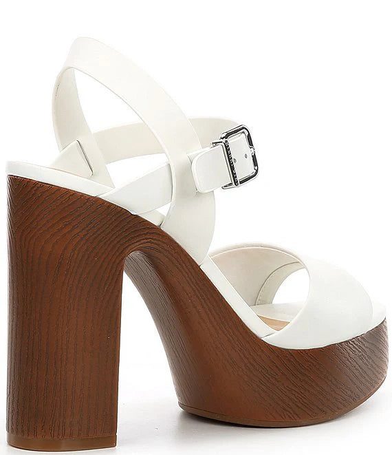 Renner Leather Block Heel Platform Sandals