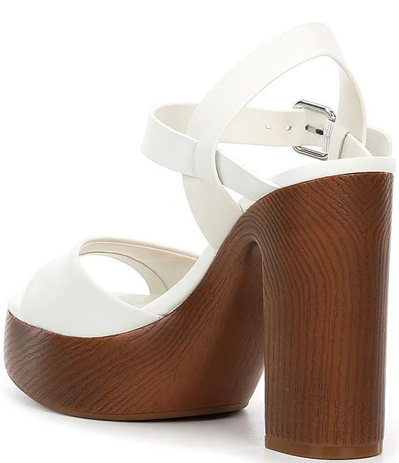 Renner Leather Block Heel Platform Sandals